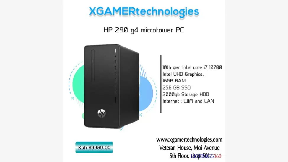 HP G4 core i7 microtower PC with 3 games free
