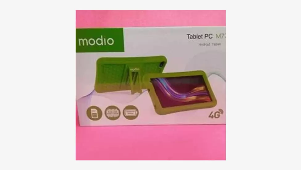 Modio 128GB 4GB RAM Android Kids Tablet-Green